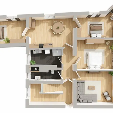Feelgood Premium Gruppenapartments Fuer Familien & Freundesgruppen - Urlaub Im Kurort In Zentraler Lage Deutschlands شقة