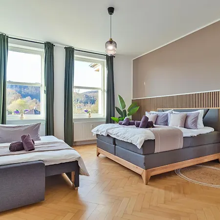 Lejlighed Premium Feelgood Gruppenapartments Fuer Familien & Freundesgruppen - Urlaub Im Kurort In Zentraler Lage Deutschlands Bad Sooden-Allendorf