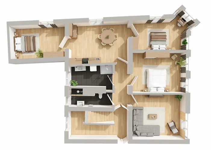 Luxus - Perfekt Fuer Familien & Gruppen - Zentrale Lage & Parkplatz Apartman